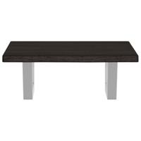 Badkamer wandschap staal en massief eikenhout - thumbnail