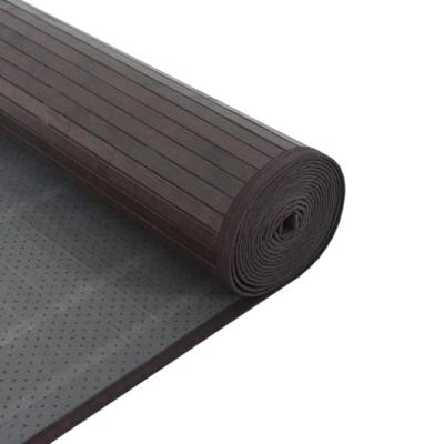 VidaXL Vloerkleed rechthoekig 60x200 cm bamboe donkerbruin