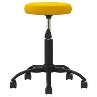 VidaXL Massagekruk fluweel mosterdgeel - thumbnail