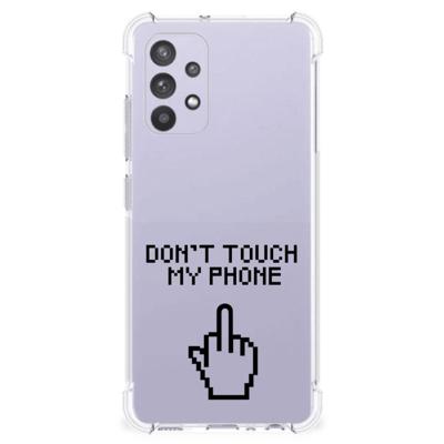 Samsung Galaxy A32 4G | A32 5G Enterprise Editie Anti Shock Case Finger Don't Touch My Phone Samsung Galaxy A32 4G | A32 5G Enterprise Editie Anti Shock Case Finger Don't Touch My Phone