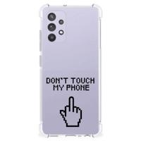 Samsung Galaxy A32 4G | A32 5G Enterprise Editie Anti Shock Case Finger Don't Touch My Phone - thumbnail
