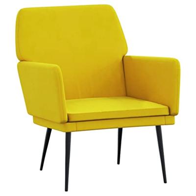 Fauteuil 62x79x79 cm fluweel geel