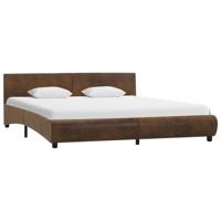vidaXL Bedframe kunstleer bruin 160x200 cm - thumbnail