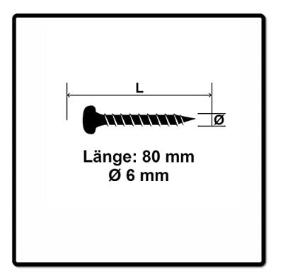 Fischer 670103 Power-Fast II Spaanplaatschroef 3.5 mm 35 mm T-profiel Staal Galvanisch verzinkt 200 stuk(s)