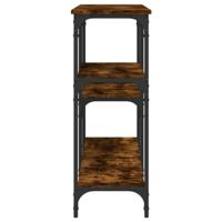 Wandtafel 160x29x75 cm bewerkt hout gerookt eikenkleurig - thumbnail