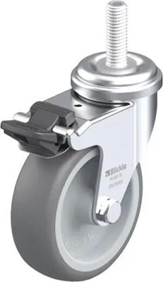 Blickle LRA-TPA 75G-FI-GS10 Zwenkwiel met rem Wieldiameter: 75 mm Draagvermogen (max.): 75 kg 1 stuk(s)