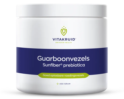 Guarboonvezels sunfiber hoogwaardige prebiotica 450 Gram