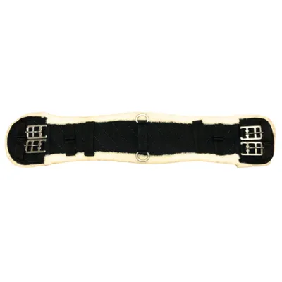 Pagony Artificial Fur dressuursingel zwart maat:45