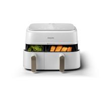 Philips 3000 series NA353/10 friteuse Dubbel 9 l Vrijstaand 2750 W Heteluchtfriteuse Zilver, Wit - thumbnail