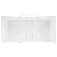 VidaXL Papieren zakken 250 st met hengsels 21x11x36 cm wit - thumbnail