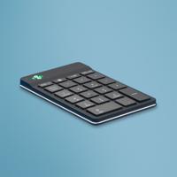 R-Go Tools Numeriek toetsenbord R-Go Numpad Break, ergonomisch numeriek toetsenbord met pauzesoftware, Bluetooth, zwart - thumbnail