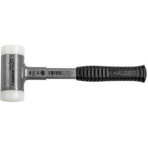 Halder Kunststofhamer | lengte 310 mm hoofd-d. 50 mm | stalen buis terugslagvrij | hard nylon wit | 1 stuk - 3377.050 - 3377.050