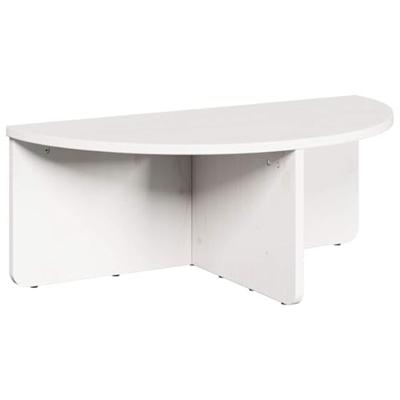Salontafel 2 pcs Wit Massief grenenhout