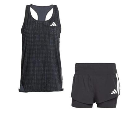 adidas Adizero Singlet 2in1 Short Set Dames