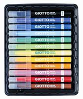 GIOTTO textielstift, lijndikte 4 mm, diverse kleuren, 12 stuk/ 1 doos - thumbnail