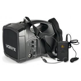 Vonyx ST012 draadloos PA systeem met headset- en dasspeldmicrofoon