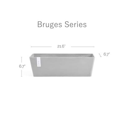 Ecopots Bruges kunststof bloempot Taupe - Ø 53,5 cm - thumbnail