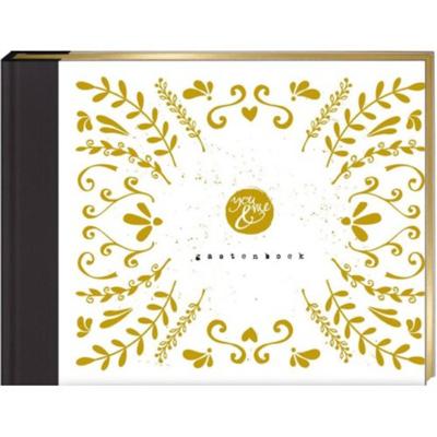 You & Me Gastenboek Goud