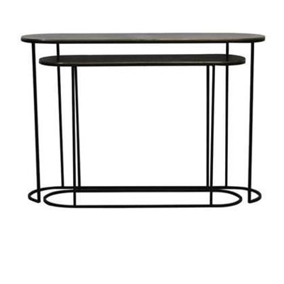 Light & Living Sidetable 'Bocov' Set van 2 stuks, kleur Antiek Brons