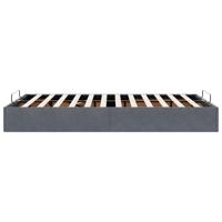 Bedframe zonder matras 120x190 cm fluweel donkergrijs - thumbnail