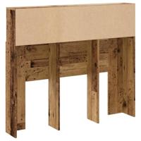 Hoofdbordkast 120x19x103,5 cm bewerkt hout oud houtkleurig - thumbnail