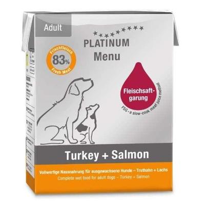 PLATINUM Menu Adult Iberico+Turkey - natvoer voor honden - 185g
