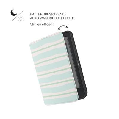Lunso Kobo Clara BW / Clara Colour hoesje (6 inch) - Vegan Saffiano Leren Sleep Cover - Soft Surf Lunso Kobo Clara BW / Clara Colour hoesje (6 inch) - Vegan Saffiano Leren Sleep Cover - Soft Surf