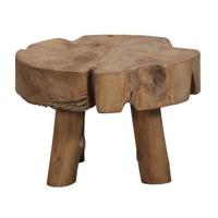 Bijzettafel Tjeu - teak - 30xØ45 cm - Leen Bakker - thumbnail