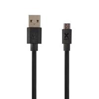 Xtorm Flat USB to Micro USB cable (1m) Black - thumbnail