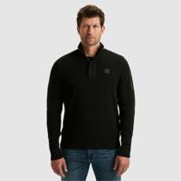 Pme Legend Pkw2509322 Half Zip Collar Cotton Knit 999 Black - thumbnail