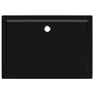 Douchebak rechthoekig 80x110 cm ABS zwart