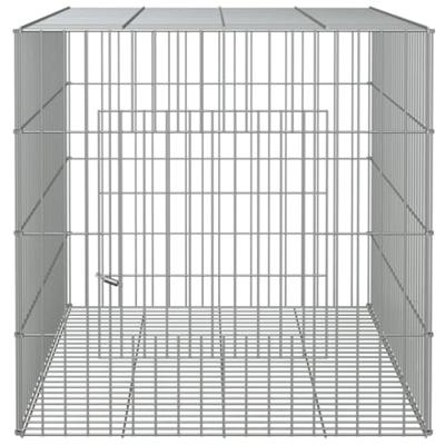 VidaXL Konijnenkooi 78x54x54 cm gegalvaniseerd ijzer