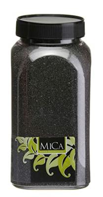Zand zwart fles 1 kilogram Mica - Mica decorations