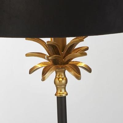 Searchlight TafellampPalm zwart met zwarte kap - EU81211BK
