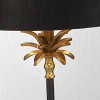 Searchlight TafellampPalm zwart met zwarte kap - EU81211BK - thumbnail