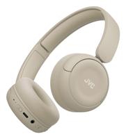 JVC draadloze hoofdtelefoon met 50 uur batterijduur, zachte oorkussens, opvouwbaar ontwerp, Bluetooth 5.3, multipoint-verbinding, EQ-app en ingebouwde microfoon – Mat Beige - HA-S59W-C - thumbnail
