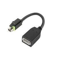 Lenovo 4X90Q93975 Mini-displayport Adapter [1x - 1x DisplayPort] Zwart 0 m