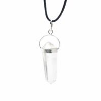 Dubbeleinder Hanger Bergkristal (50 mm) - thumbnail