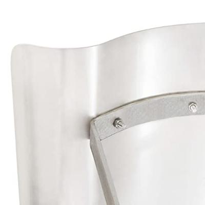 Schoorsteenkap roestvrij staal zilverkleurig