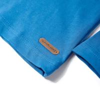 Kindershirt met lange mouwen gorillaprint 104 petrol - thumbnail