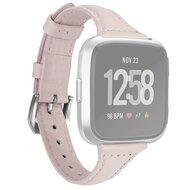 Fitbit Versa 1 / 2 & Lite bandje TPU leer - Zacht roze - thumbnail