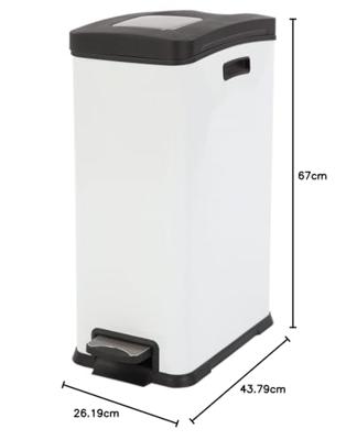 EKO rejoice pedaalemmer 30l wit