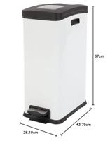 EKO rejoice pedaalemmer 30l wit - thumbnail