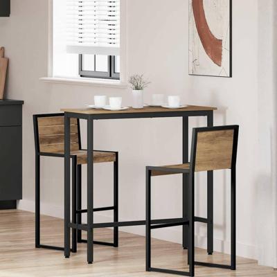 Tafel Artisan Eiken 100 x 50 x 90,5 cm Engineered hout en staal Tafel Artisan Eiken 100 x 50 x 90,5 cm Engineered hout en staal