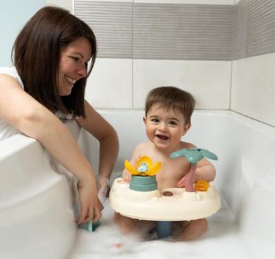 SMOBY - Kleine Smoby - Badzitje - 2-in-1 - Verstelbaar activiteitenblad - Inclusief zuignappen - Vanaf 6 maanden - Gemaakt in Frankrijk