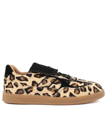 Babouche Ira Leopardo/Zwart sneakers Leer Dames