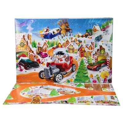 Hot Wheels - Adventskalender 2025 - 10 voertuigen en 24 accessoires - Hot Wheels - JCB47