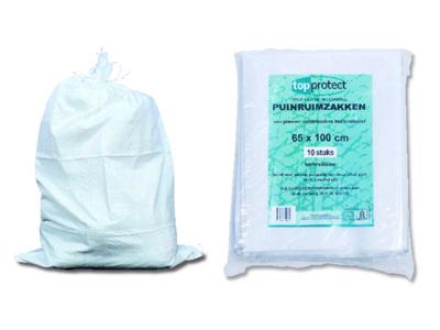 TOPPROTECT puinruimzakken [4x] - 65x100 cm - met koord