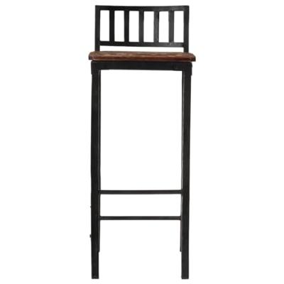 Barstoelen 2 st massief gerecycled hout Barstoelen 2 st massief gerecycled hout