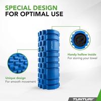 Tunturi Foam roller l 33 cm l Ø 14 cm l blauw - thumbnail